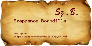 Szappanos Borbála névjegykártya