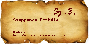 Szappanos Borbála névjegykártya