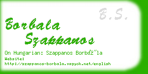 borbala szappanos business card